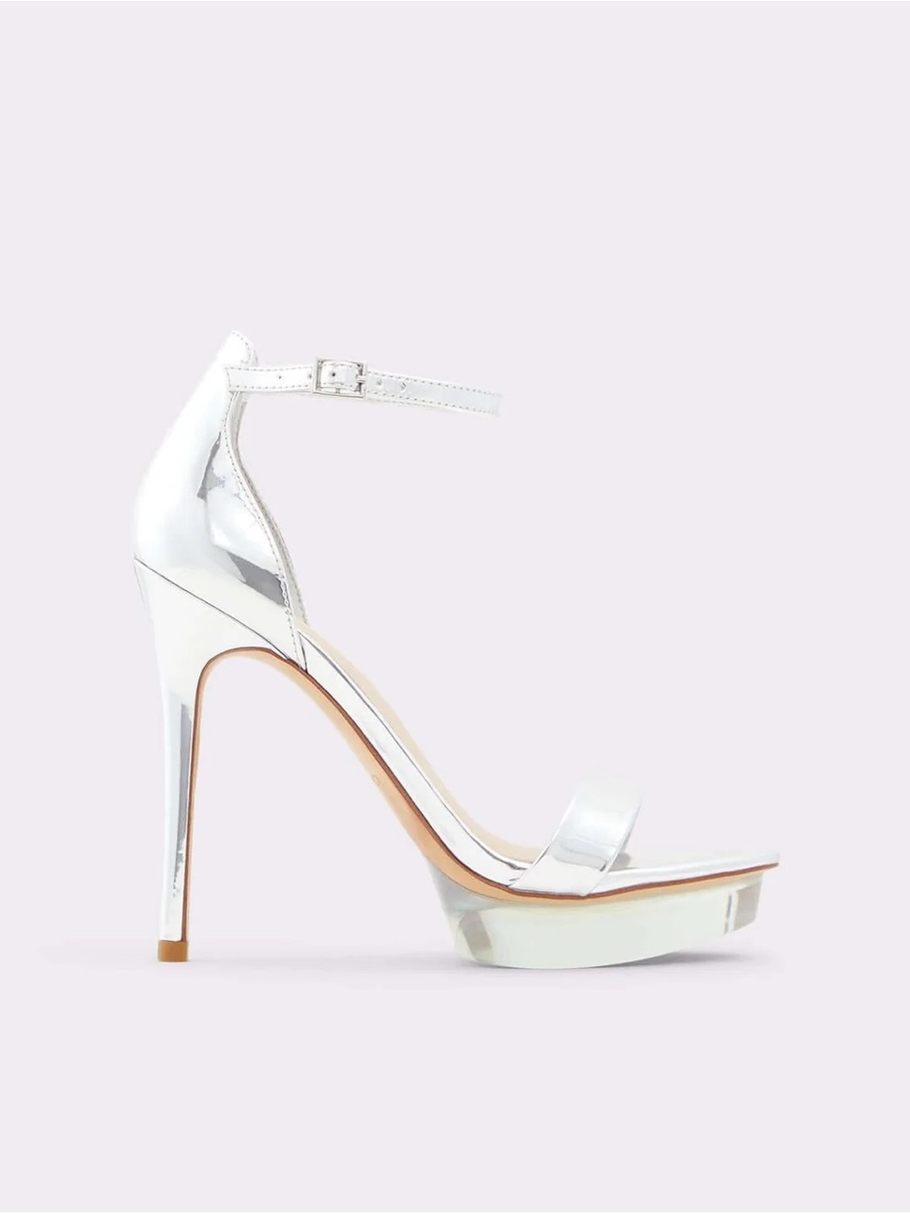 ✨ Aldo Felawen Mirror Silver Platform Heels - Never Worn ✨